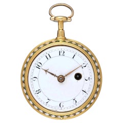 Thomas Earnshaw Gold and Enamel Consular Verge Fusee Pocket Watch