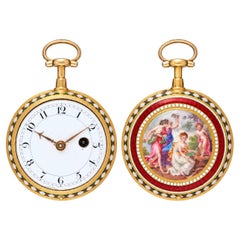 Thomas Earnshaw Gold and Enamel Consular Verge Fusee Pocket Watch