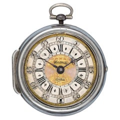 Thomas Windmills London Verge Pocket Watch in Britannia Silver Pair Cases