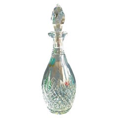 Edinburgh Crystal Cut Glass Spirit Decanter with Faceted Spire Stopper