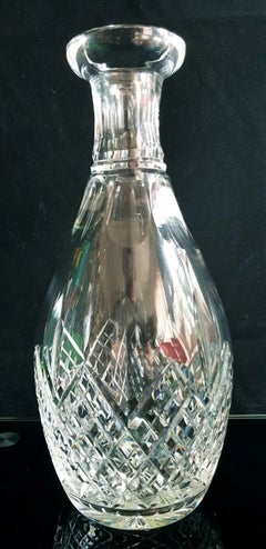 Edinburgh Crystal Cut Glass Spirit Decanter with Faceted Spire Stopper