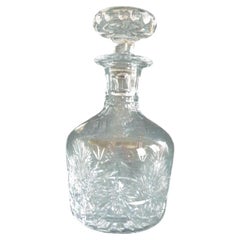 Vintage Edinburgh Crystal Cut Glass Decanter with Stopper