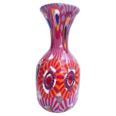 Mario Formentello for Eli Vetri D'Arte Murano Murrine Glass Vase