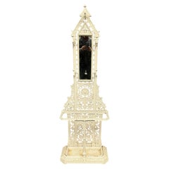 Antique Victorian Scottish Cast Iron Hall Stand by Falkirk Foundry