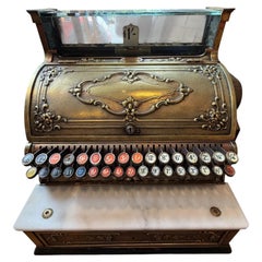 National Cash Register Co. Model 358 Cast Brass Pre-Decimal Till