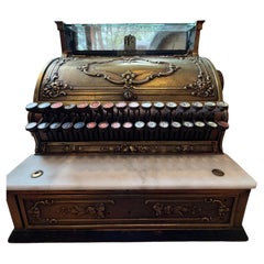 National Cash Register Co. Model 358 Cast Brass Pre-Decimal Till