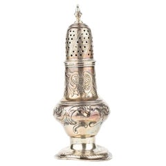 George III Sterling Silver Sugar Caster, Attributed to Thomas Daniell