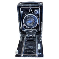 Zeiss Ikon 9x12 Folding Plate Camera with Tessar 13.5cm Lens & Rollex Back