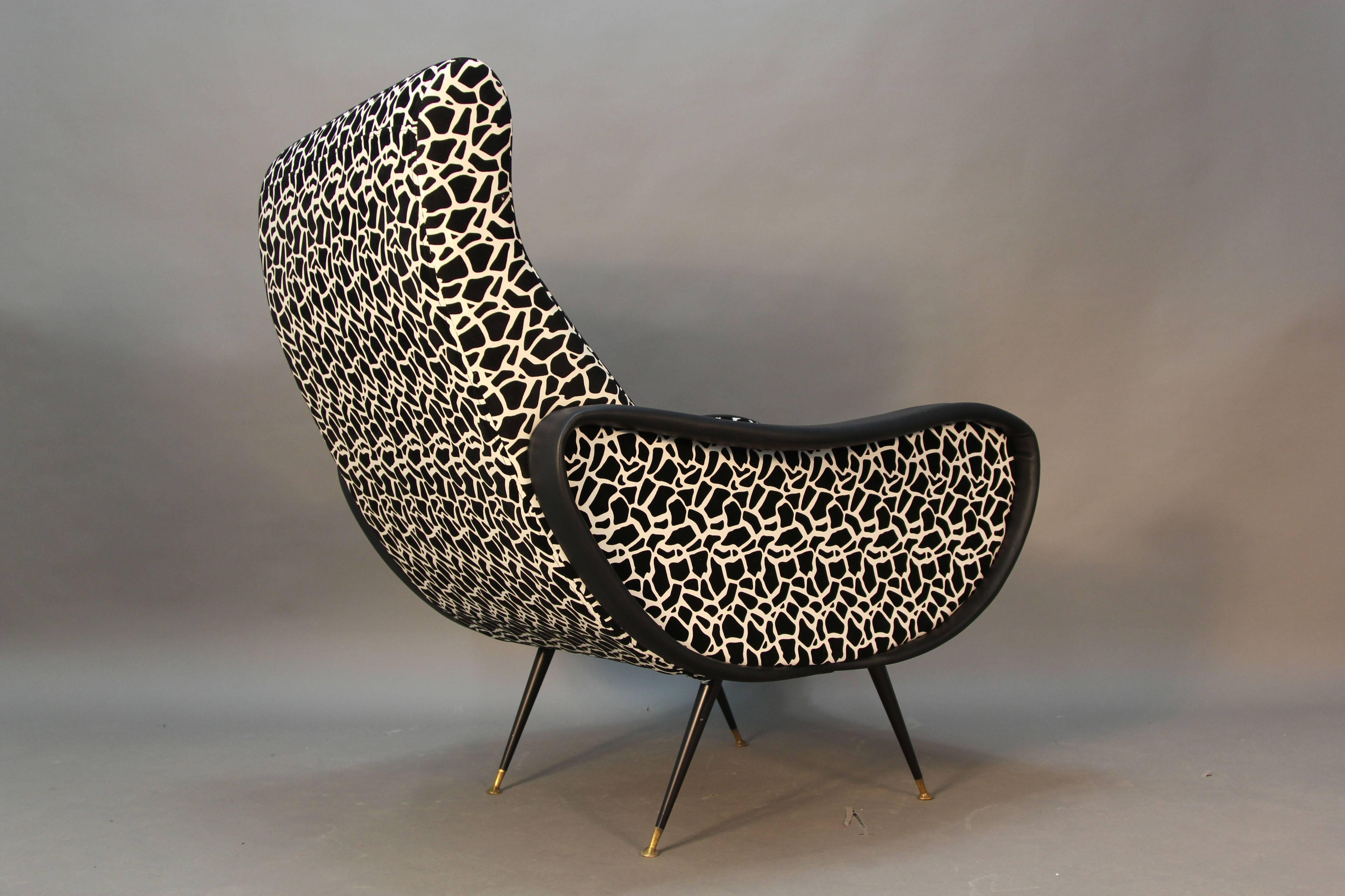 Pair of Italian Modern Mid-Century Lounge Chairs 3