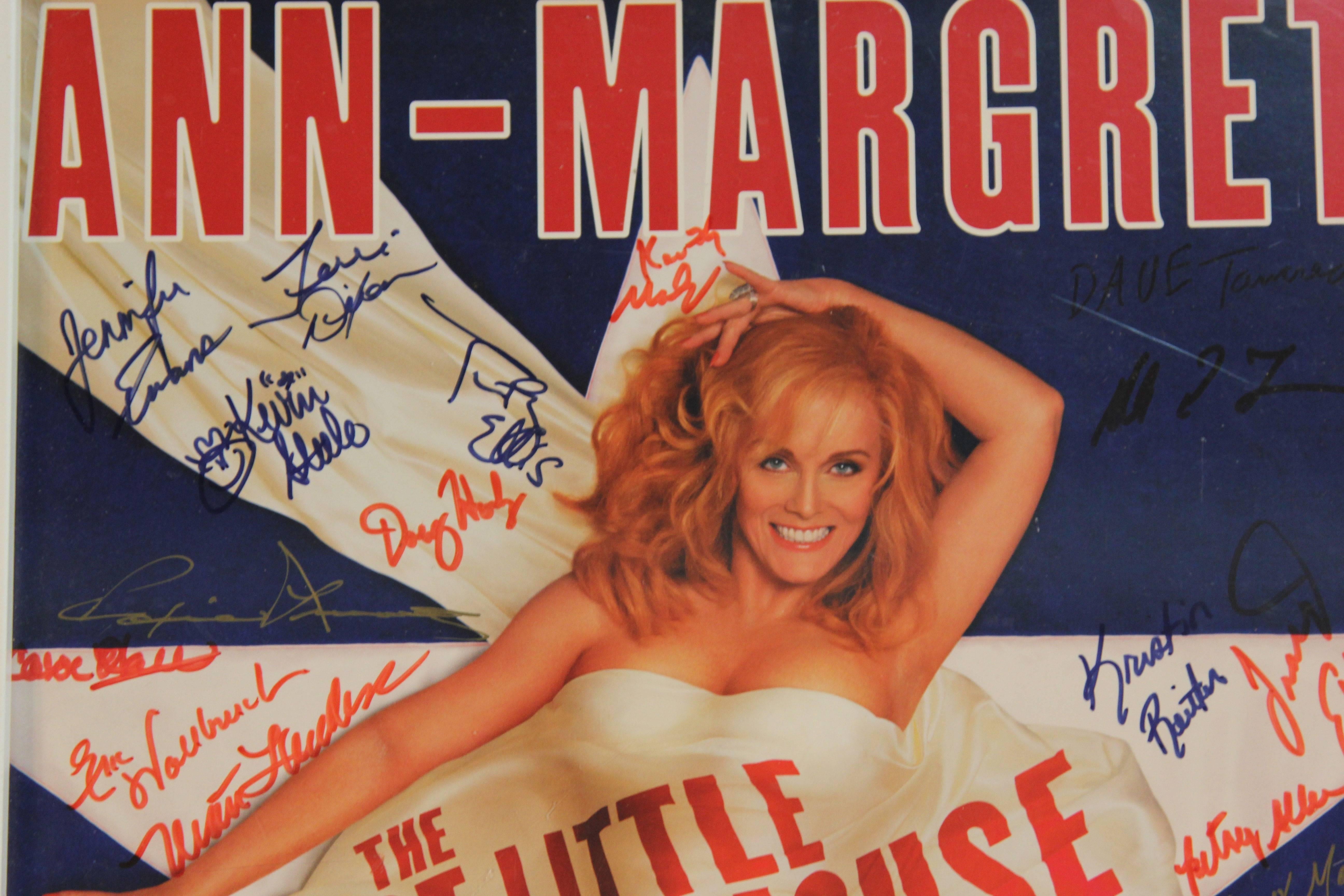 Ann-Margret, The Best Little Whorehouse in Texas, the musical promotional poster signed.