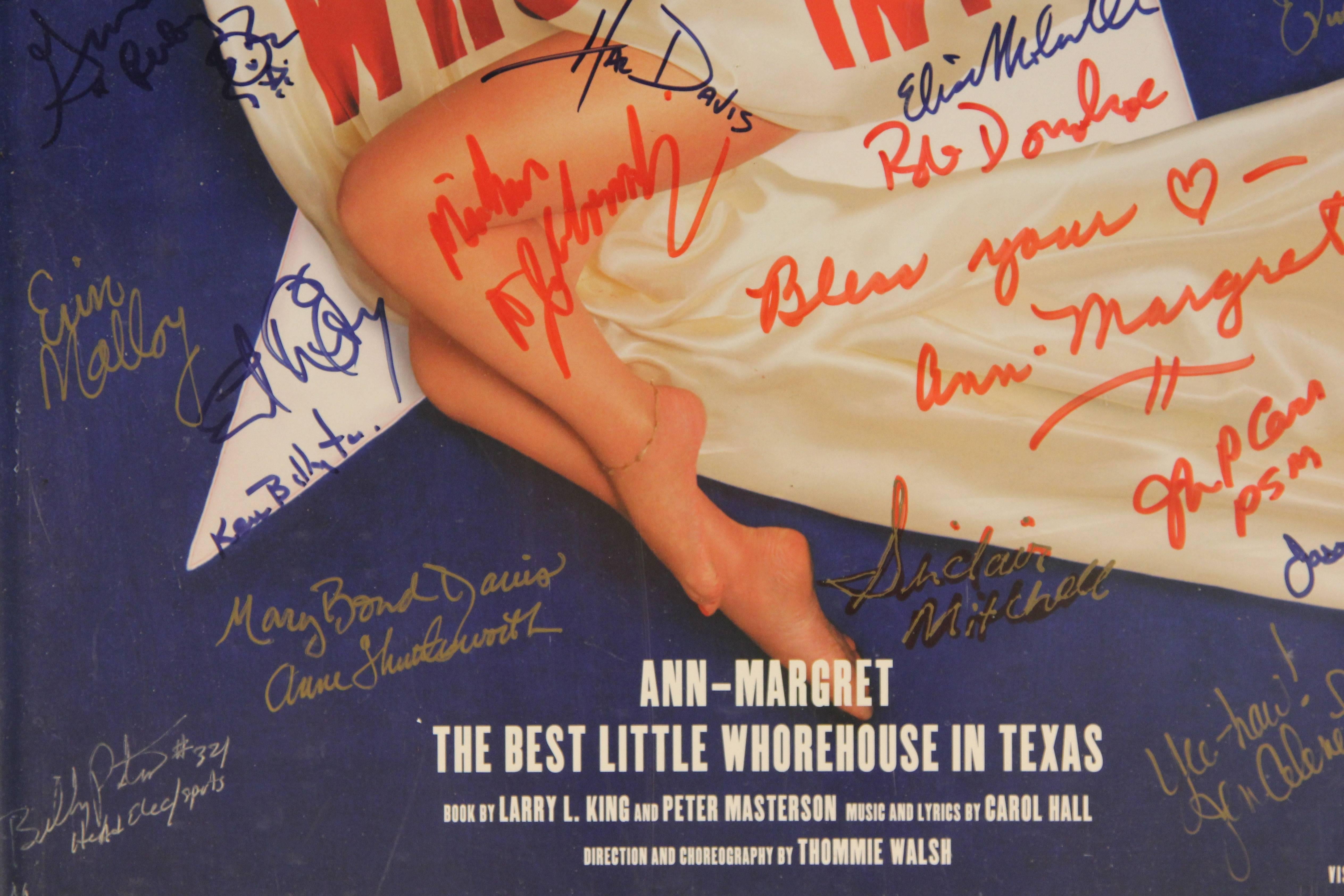 Late 20th Century Ann-Margret Autographed Musical Poster For Sale