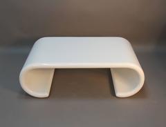 Newly Lacquered Waterfall Coffee or Cocktail Table