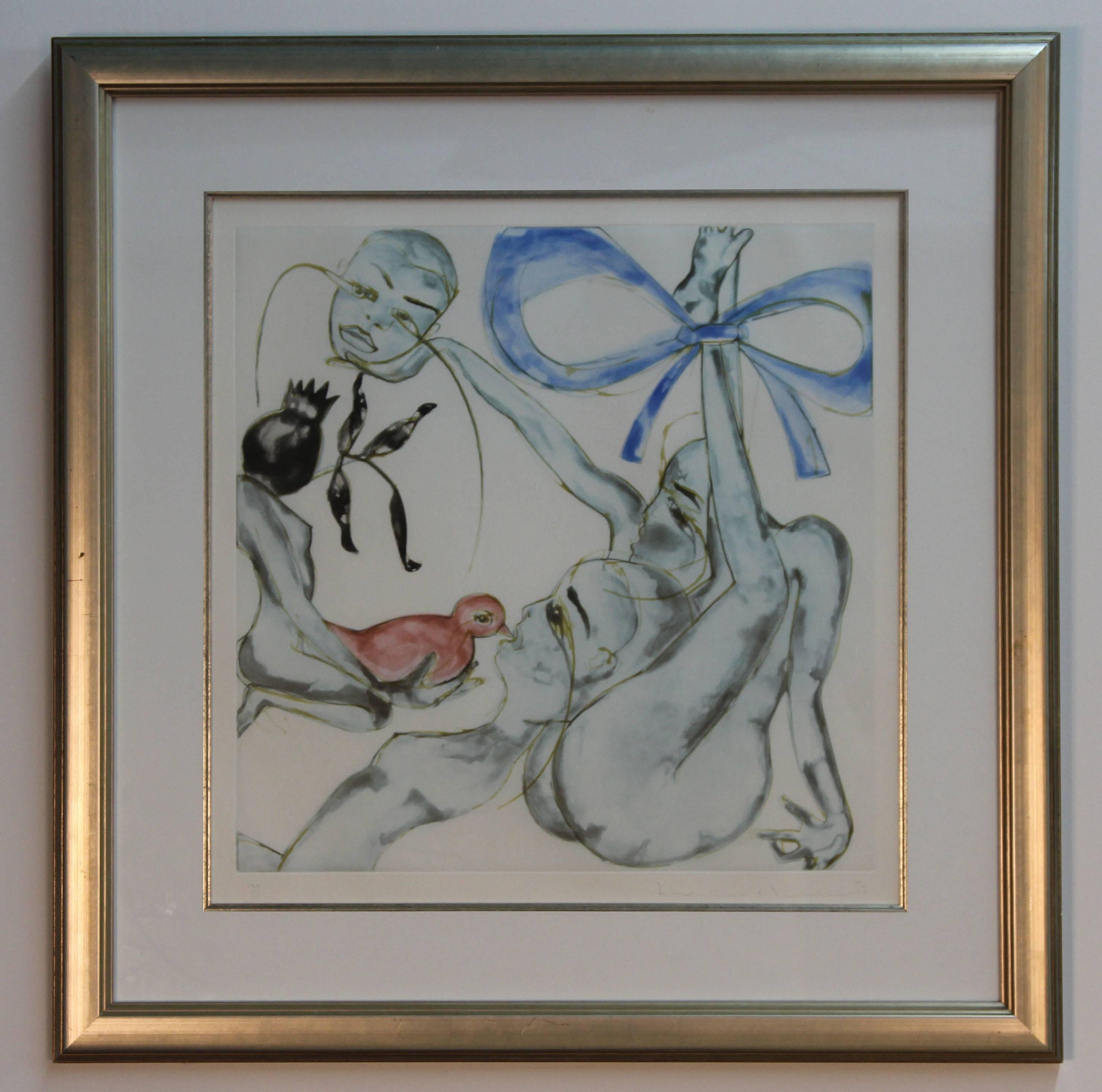 Framed color aquatint on Fabriano paper, signed in pencil and numbered 174/250.  Published by The Solomon R. Guggenheim Museum NY.
