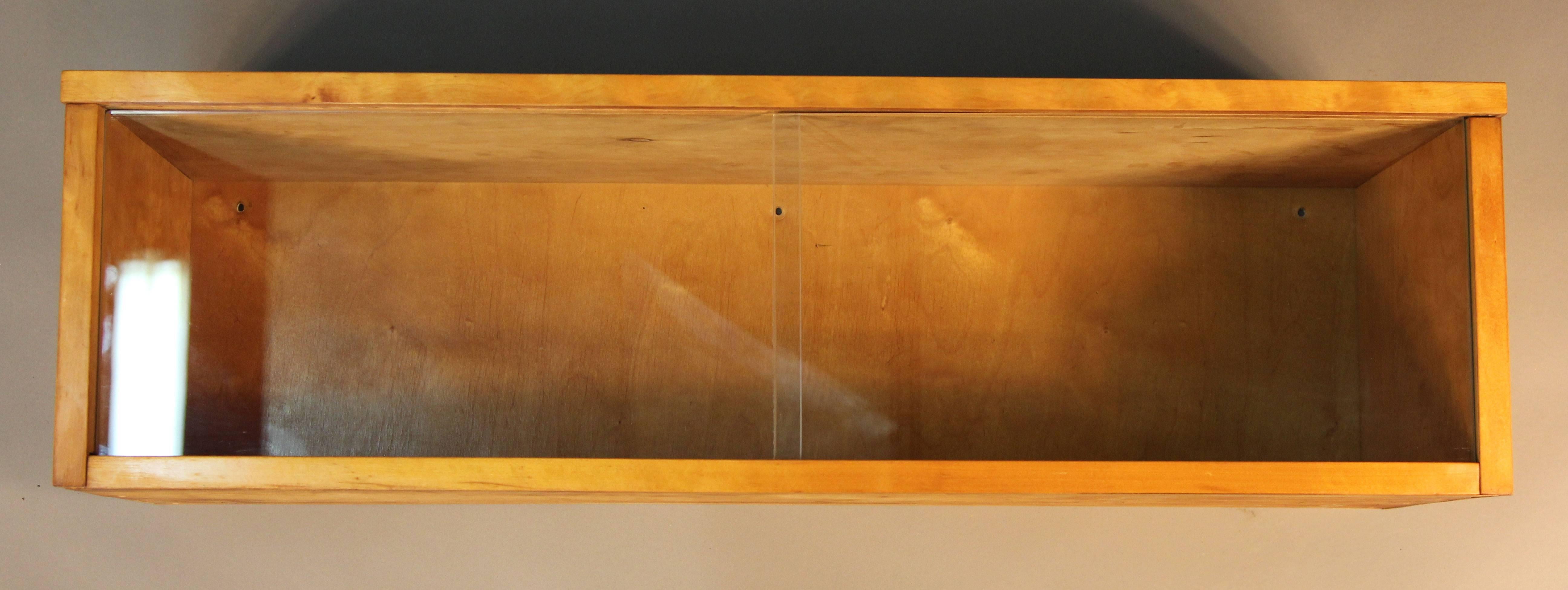 Mid-Century Modern Alvar Aalto Wall Display Case For Sale