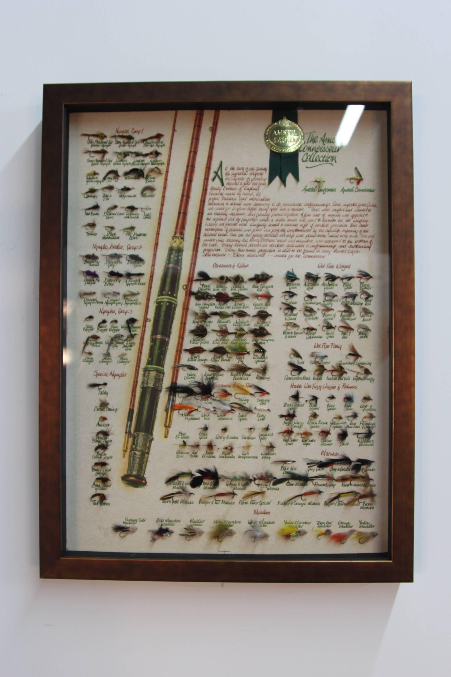 Amstel Connoisseur Collection Fly Fishing Shadowbox at 1stDibs fly