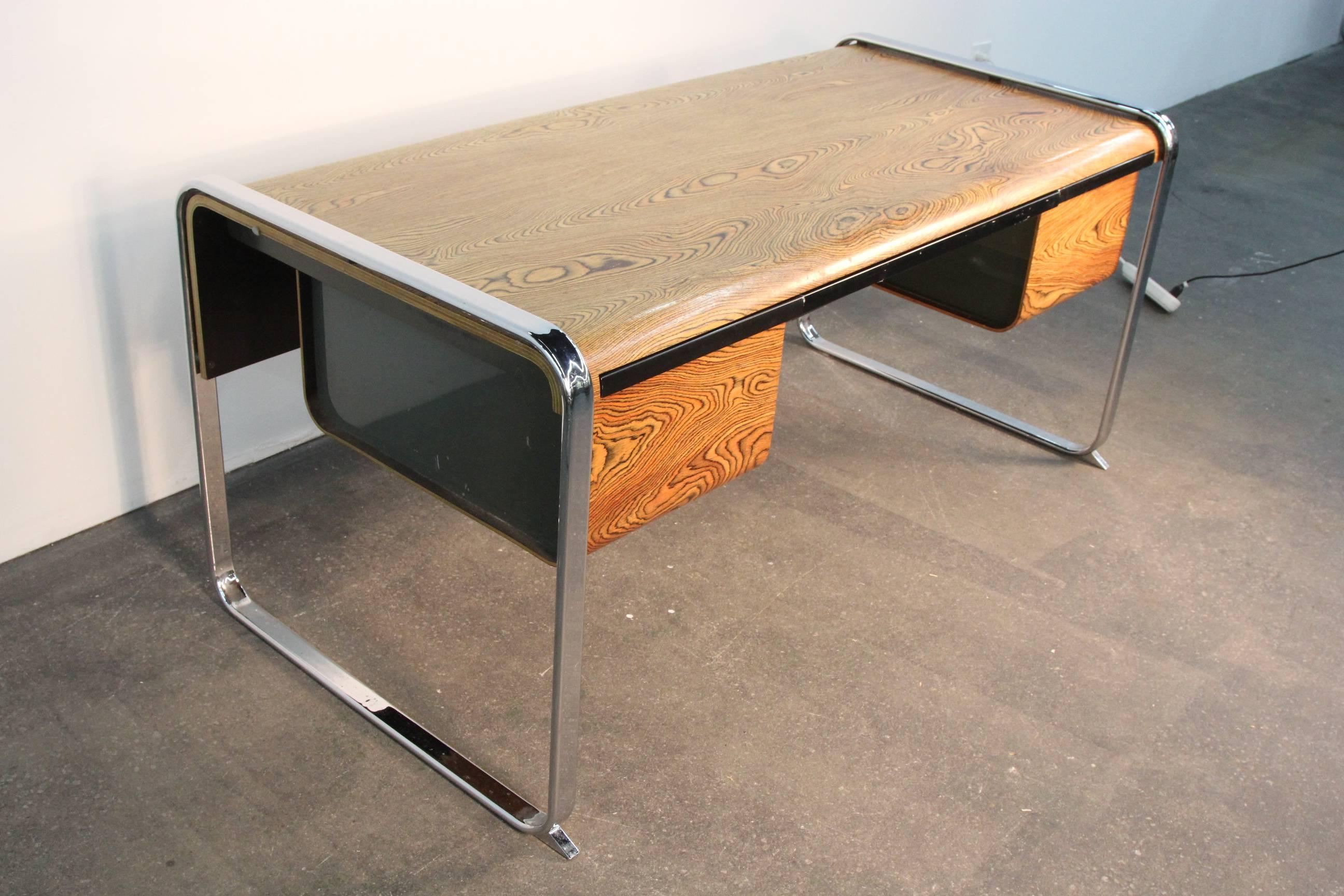 herman miller zebrawood desk