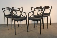 Philippe Starck et Eugeni Quitllet pour Kartell Chaises Masters:: lot de quatre