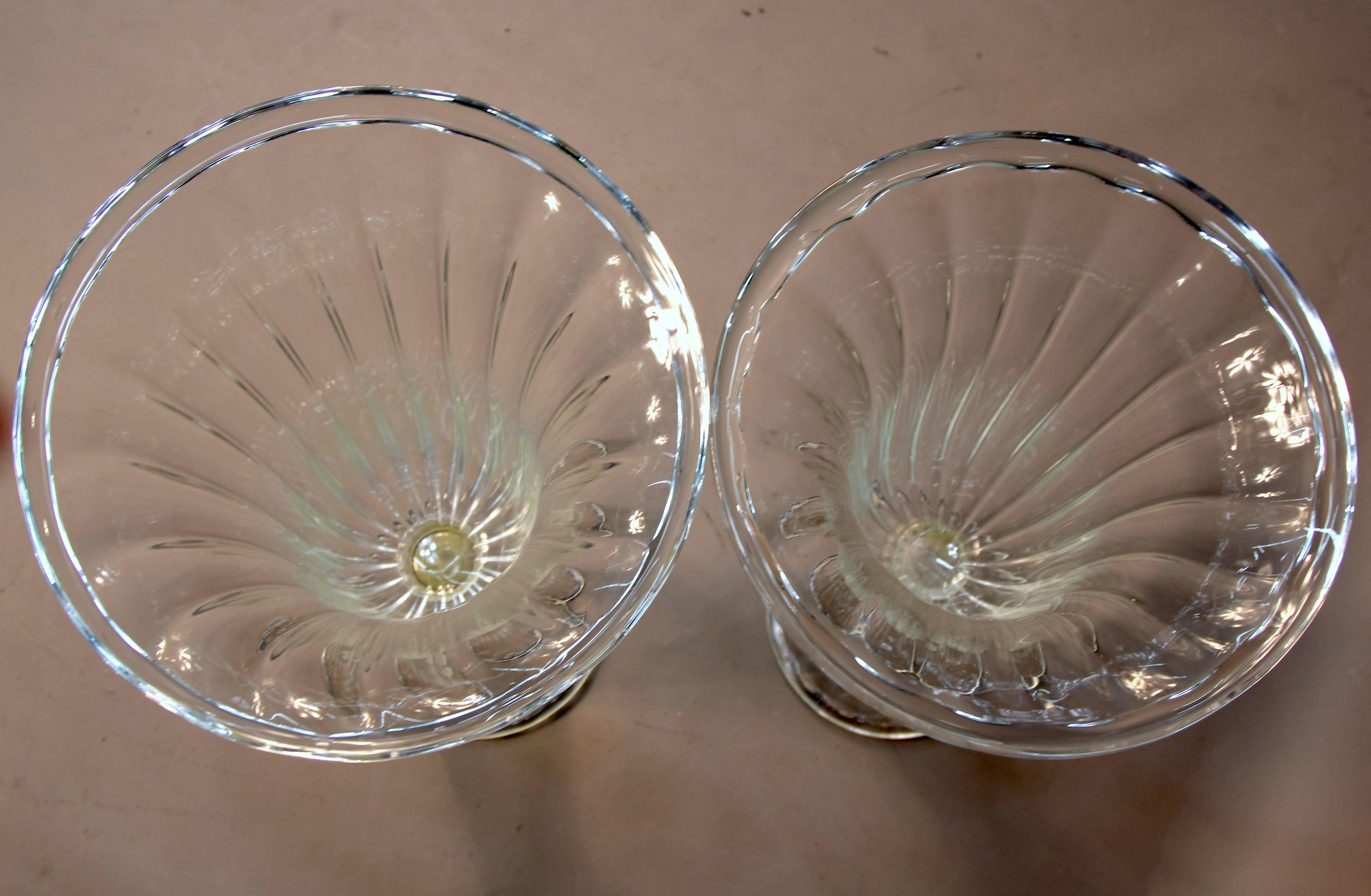 20th Century Imposing Pair of Murano Glass Vases For Sale