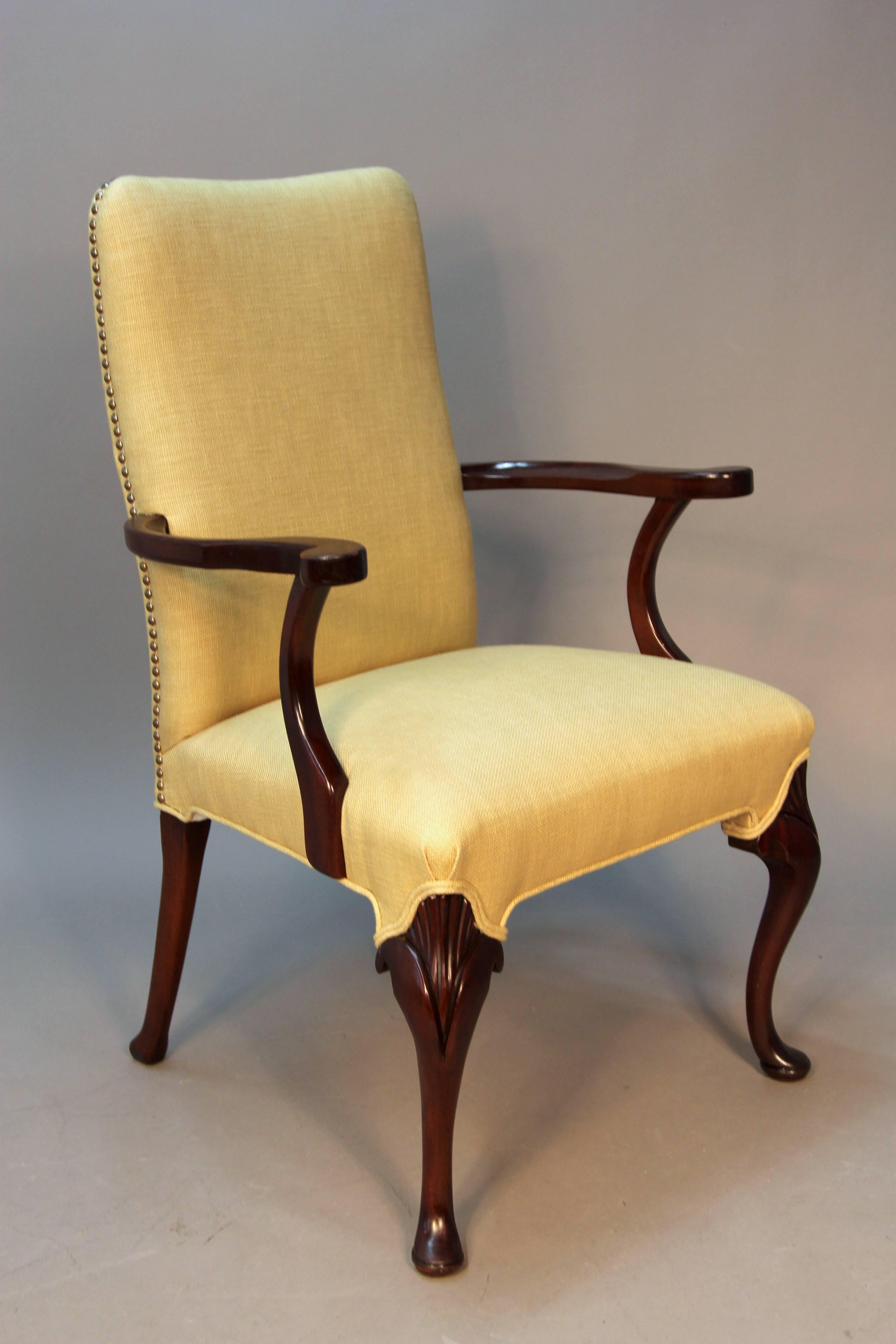 Mid-20th Century Six Hickory & Co. Armchairs Dining/Conference/Library For Sale