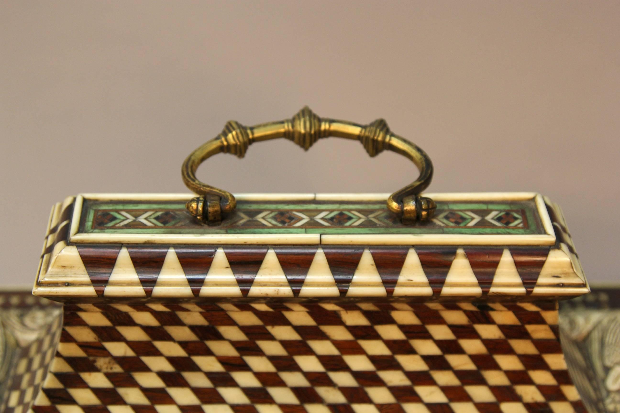 Antique Italian Casket Jewel Box 1