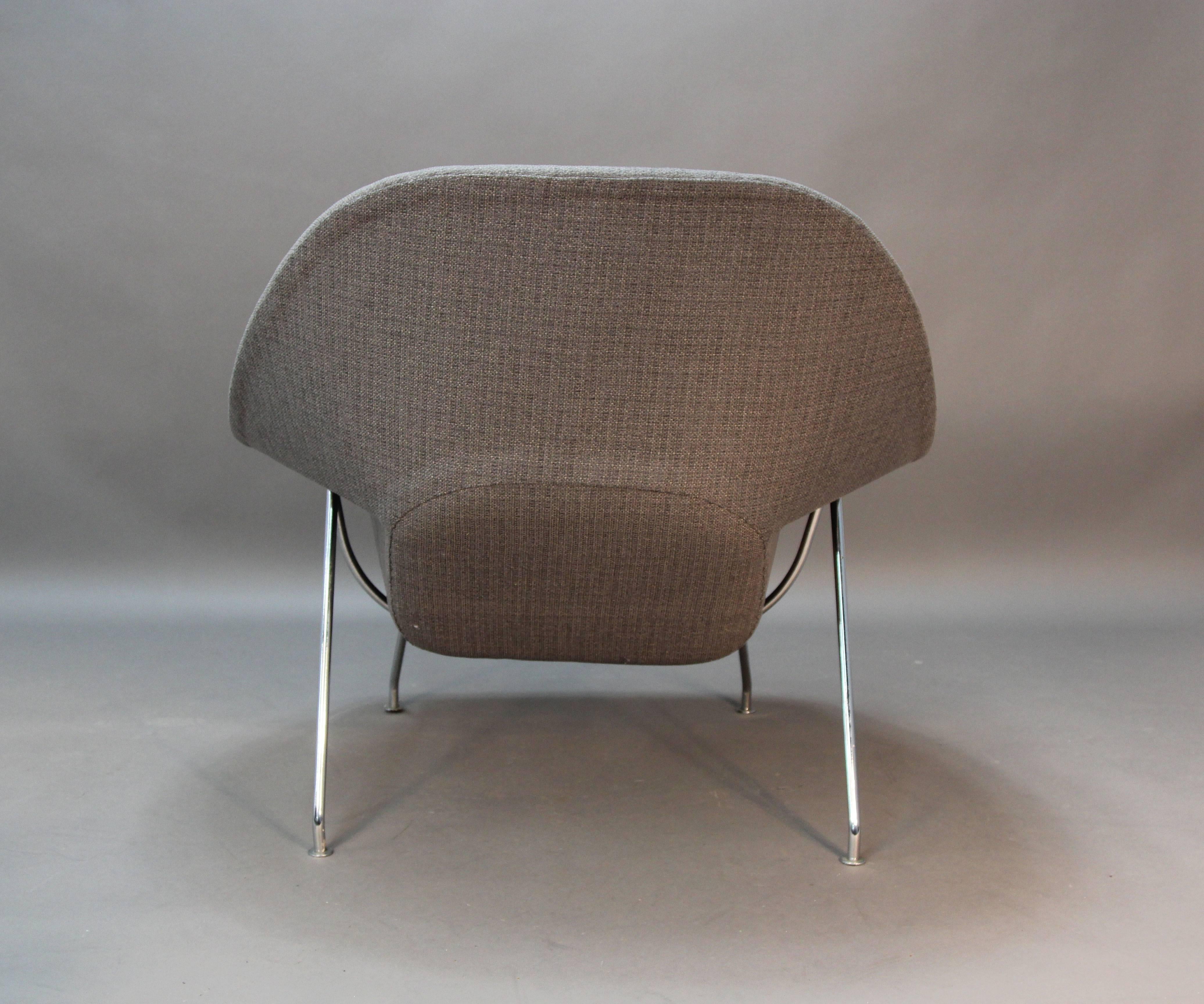 Late 20th Century Eero Saarinen for Knoll Womb Chair and Ottoman Newly Upholstered