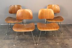 Set of Four Eames DCM Chairs for Herman Miller
