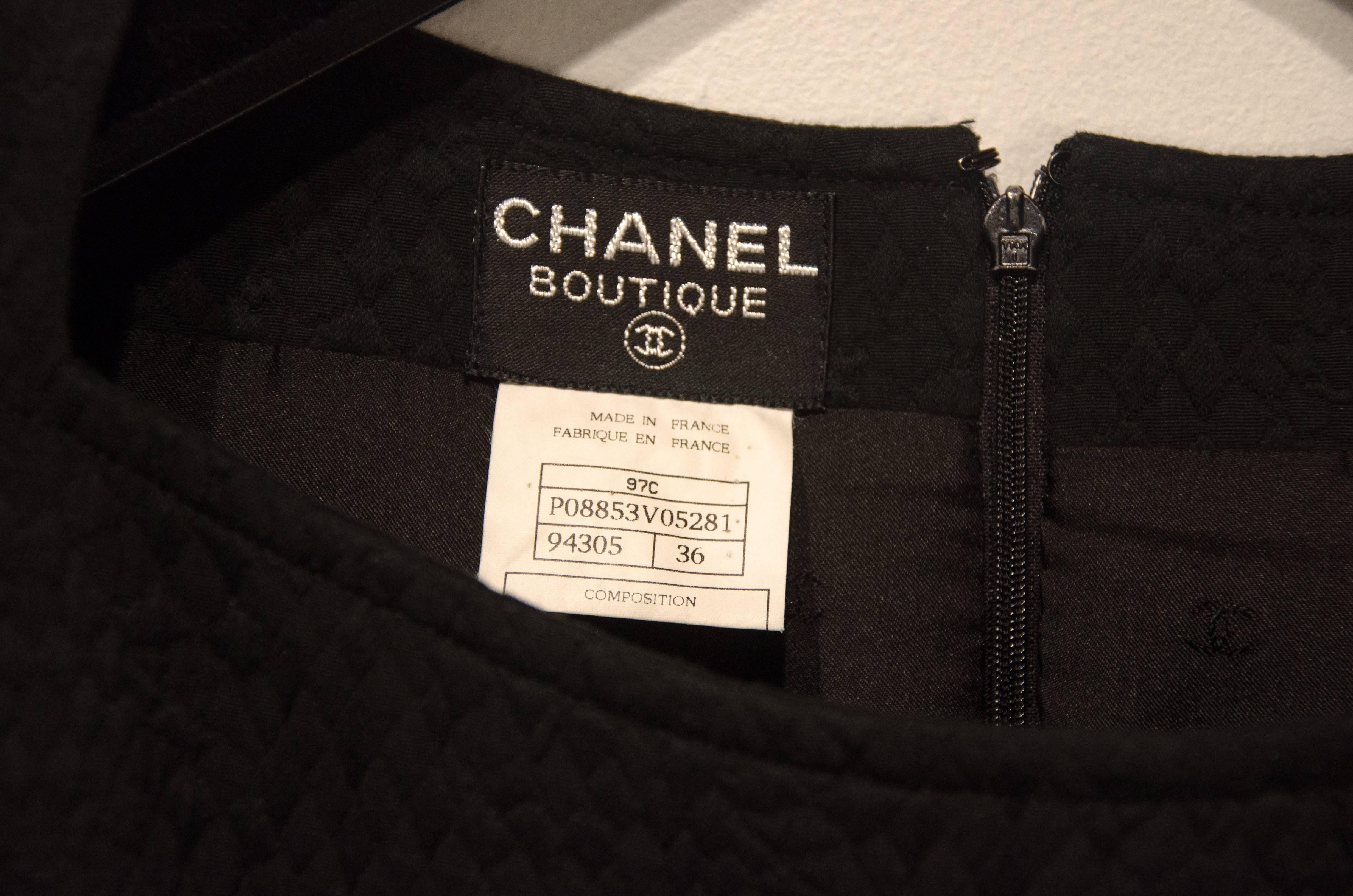 French Chanel Quilted Gown