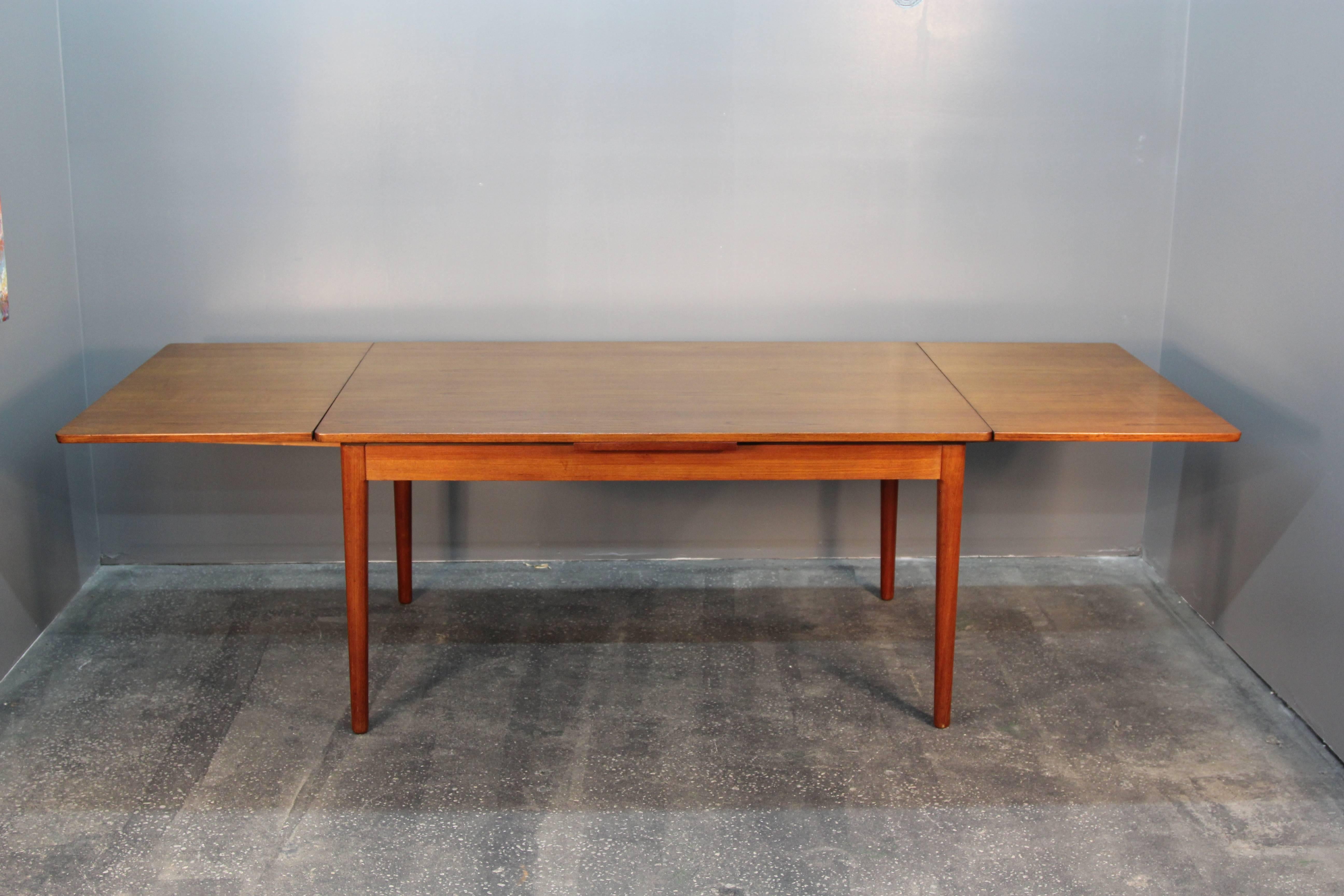 Danish Niels Otto Møller Teak Extension Dining Table Model 12 For Sale