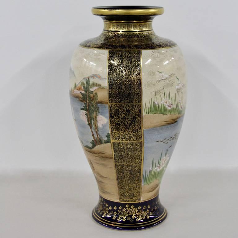 Baroque Imperial Satsuma Royal Vase, circa 1880s For Sale