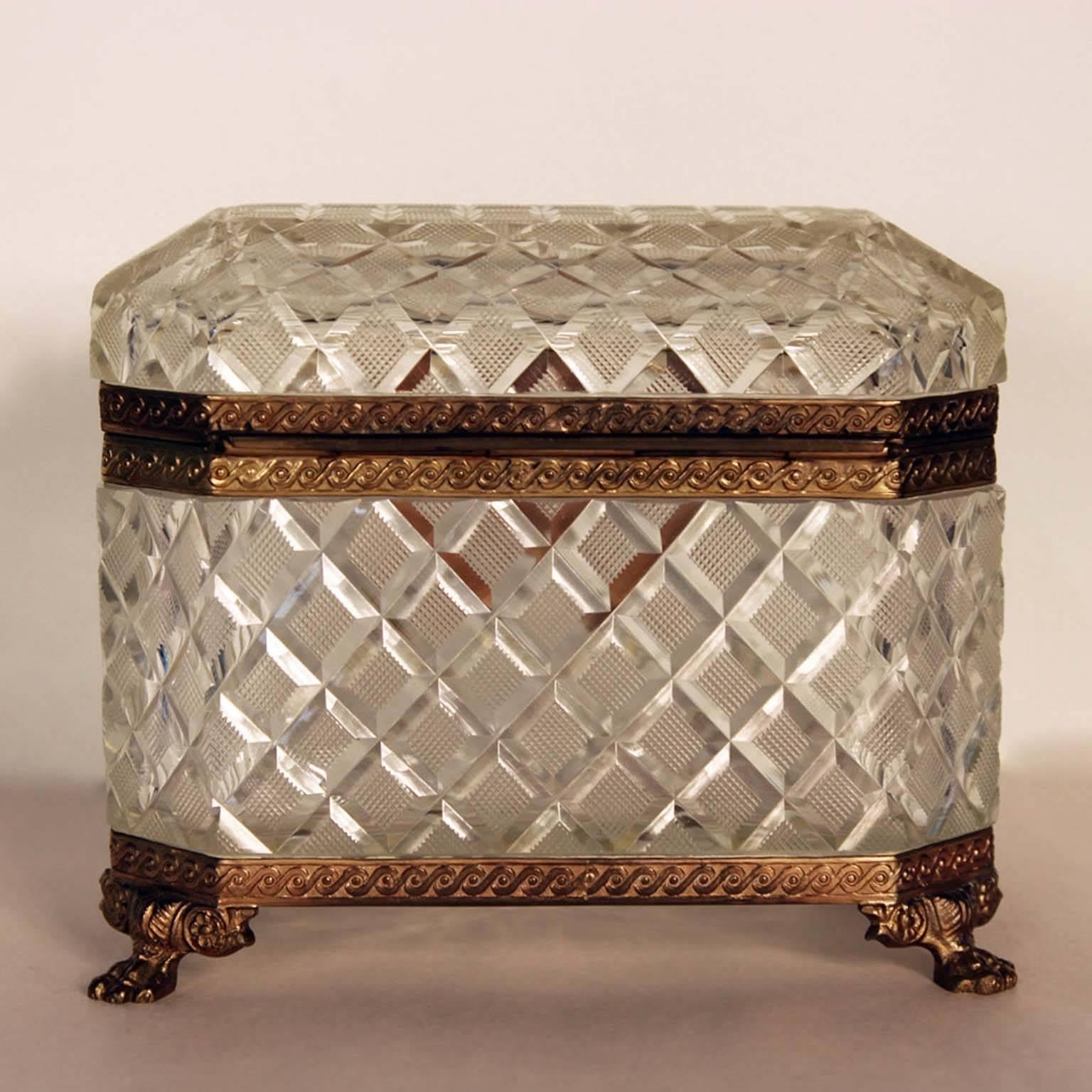 Antique Baccarat Jewel Box For Sale 2