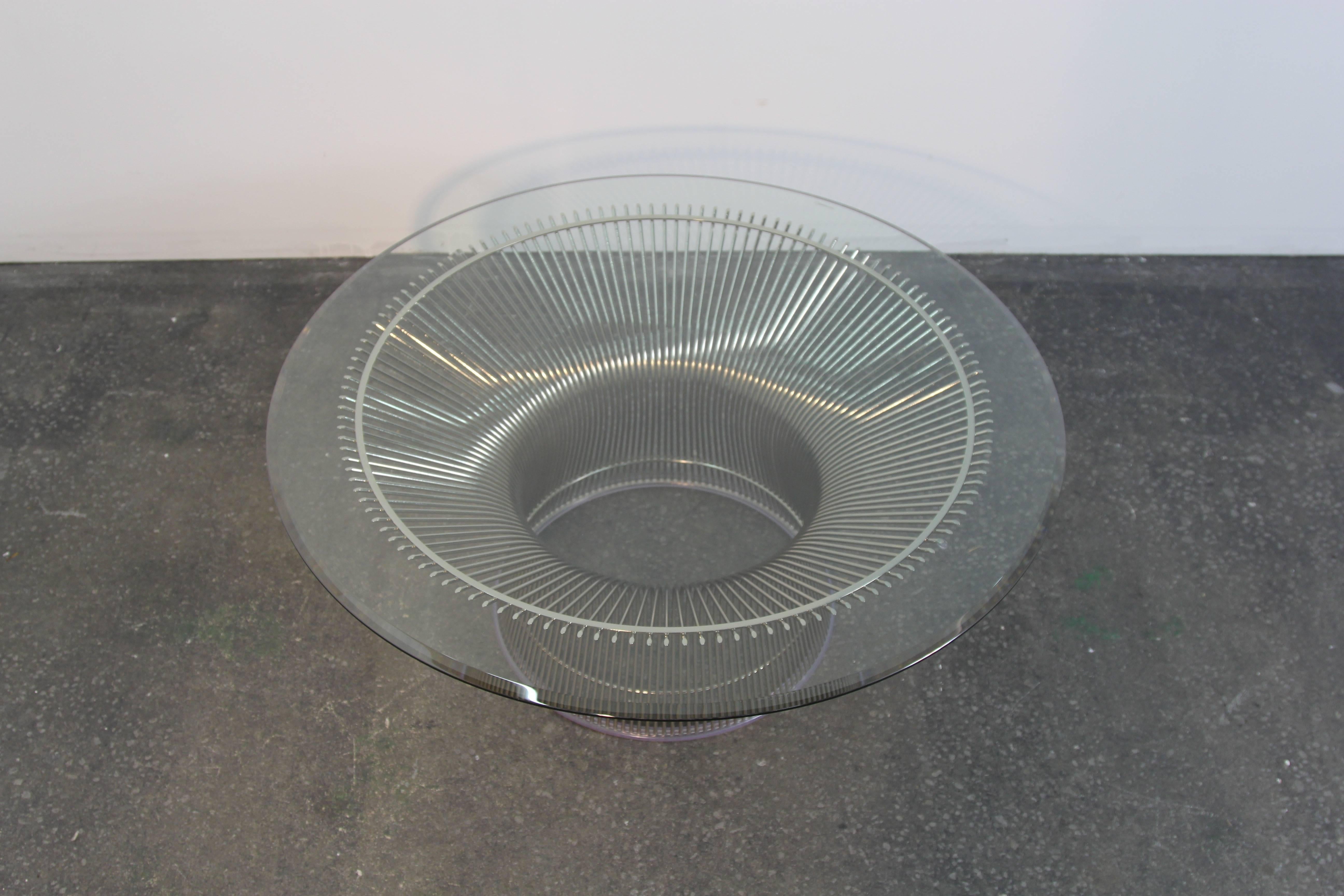 Mid-Century Modern Warren Platner Chrome Coffee Table For Sale