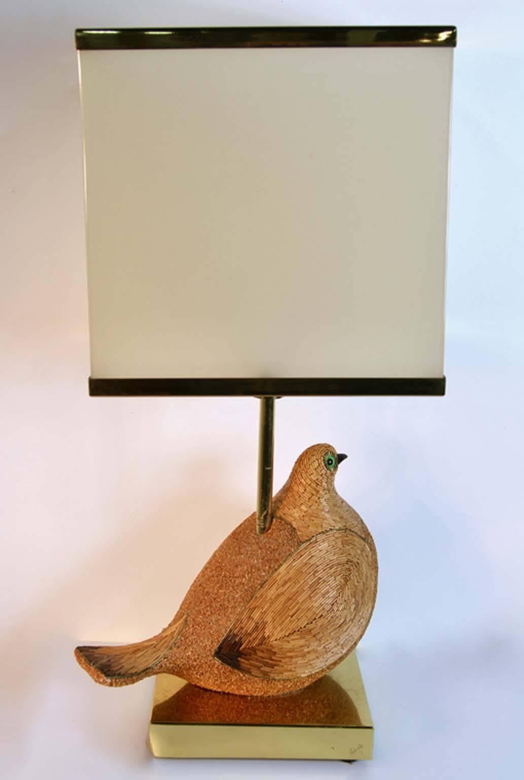 big bird lamp vintage