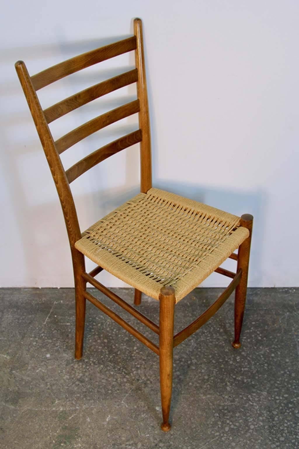 Mid-20th Century Four Mid-Century Minimal Dining Chairs