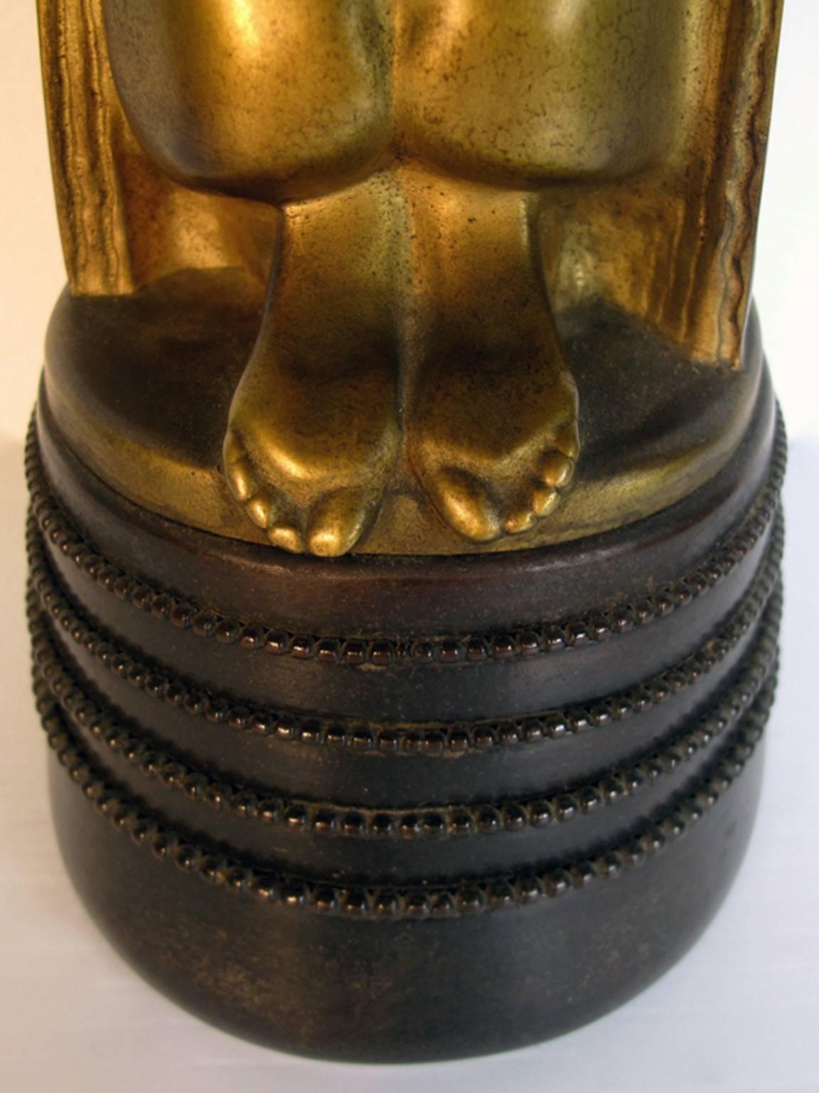 Art Nouveau Nude Bronze by Gustav Gurschner For Sale 2