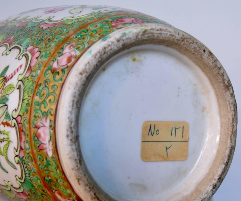 Antique Chinese Porcelain Canton Rose Medallion Vases For Sale at 1stDibs antique porcelain