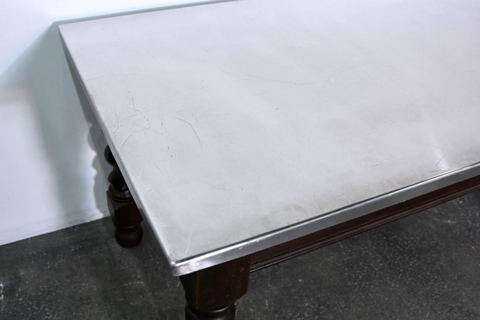 stainless steel top tables