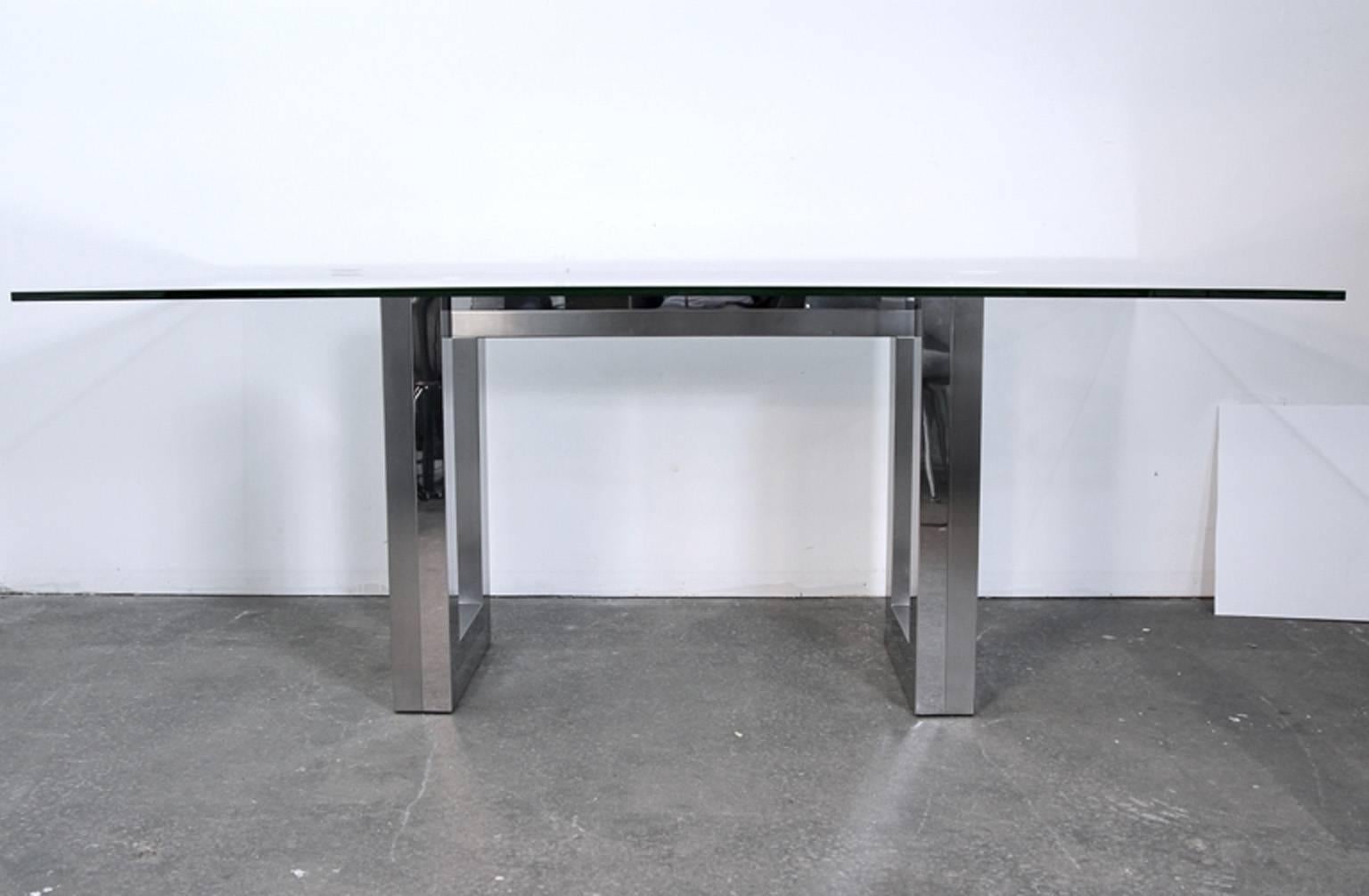 chrome table base