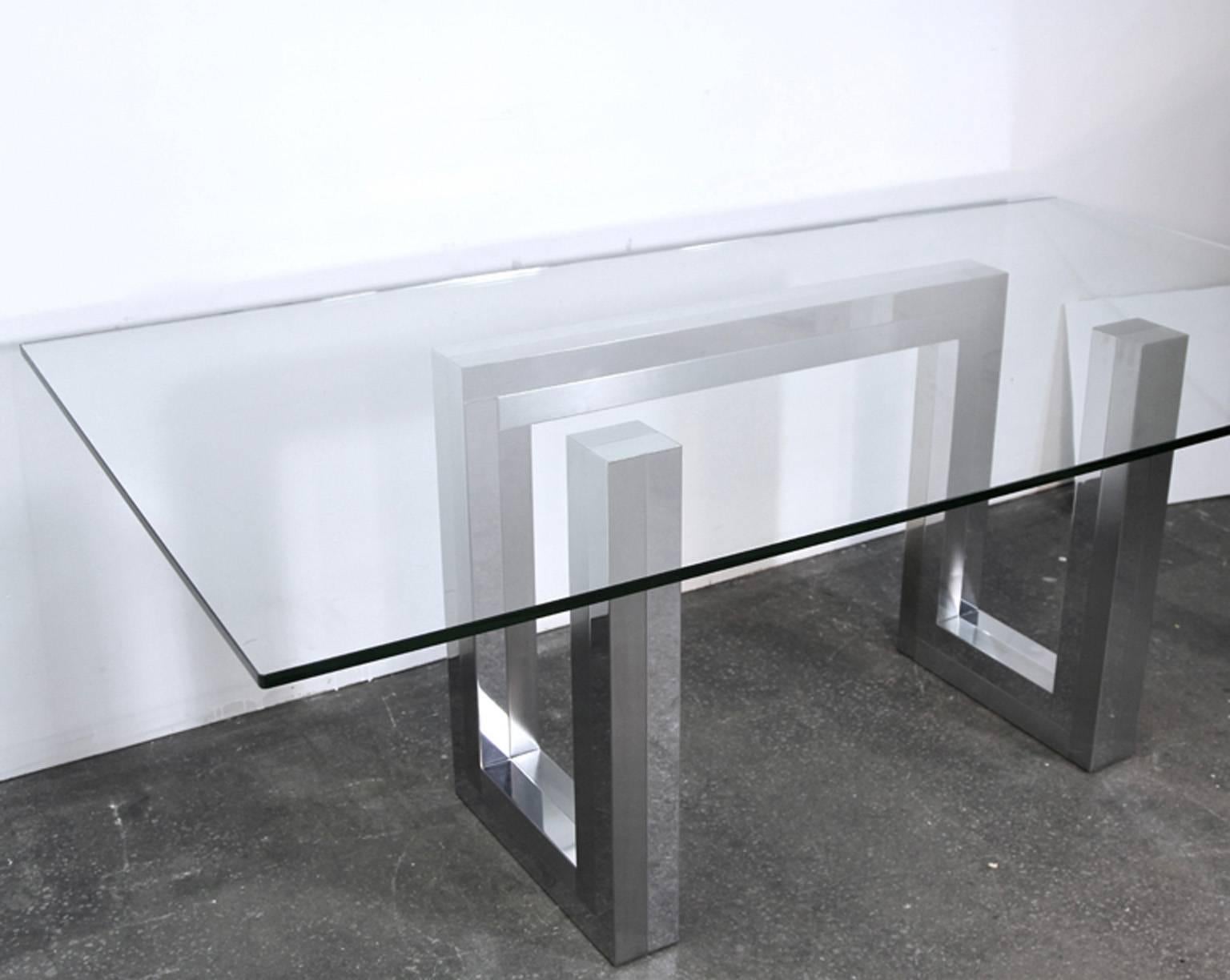 chrome base for dining table
