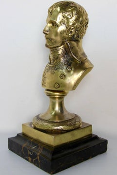 Rare Antique Silver Sculpture Young Napoleon