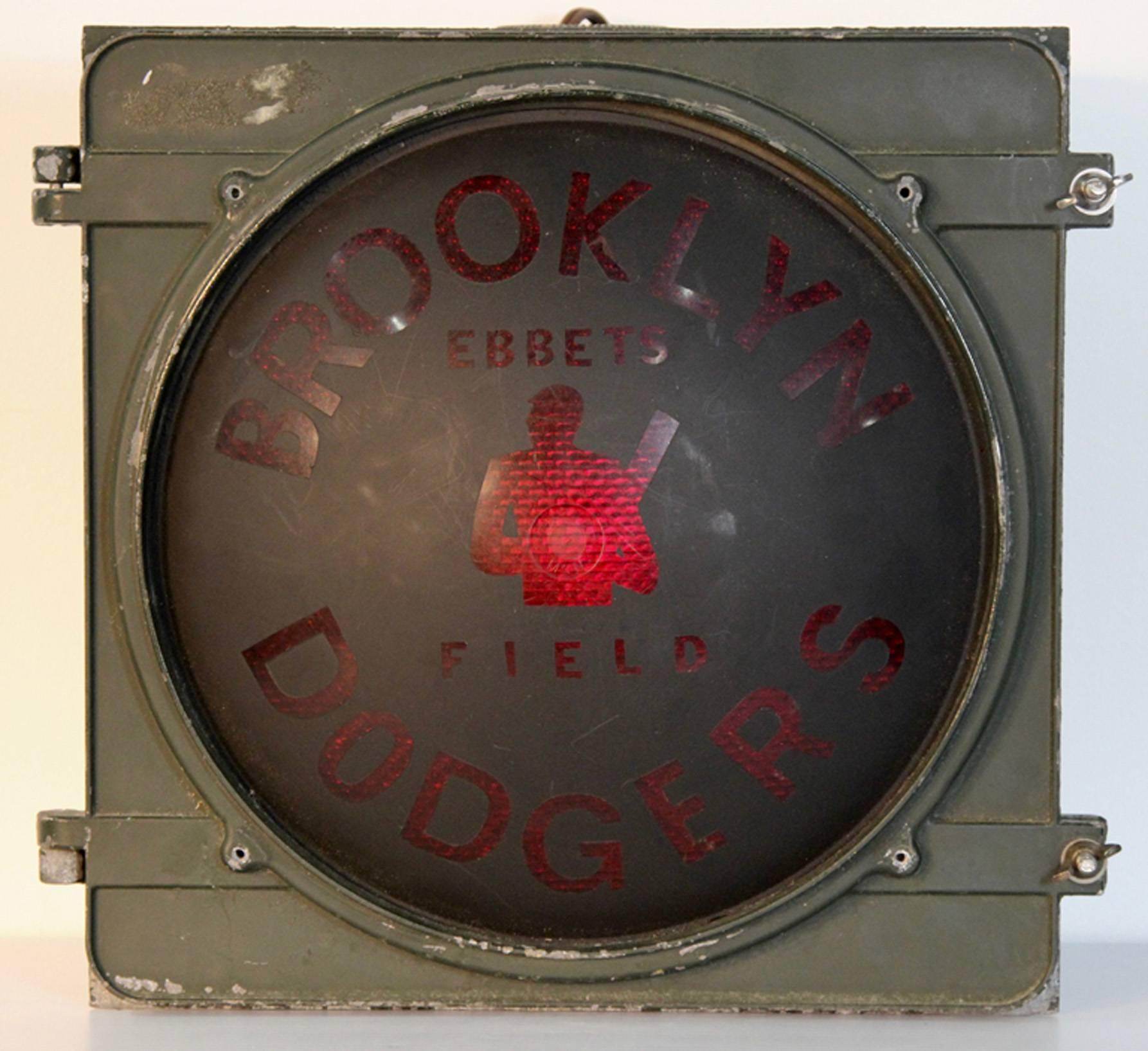 Vintage Brooklyn Dodgers Ebbets Field Light For Sale 1