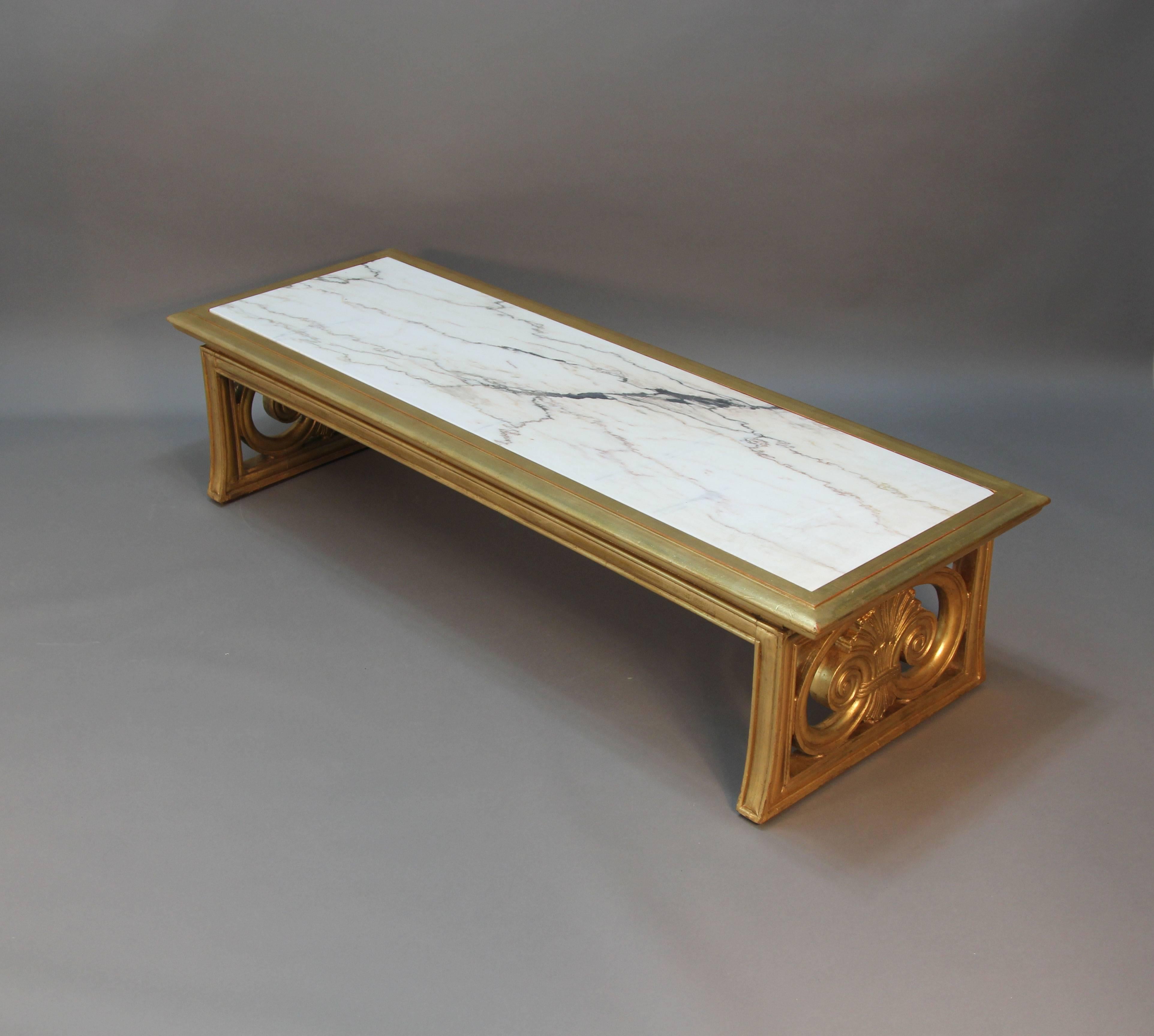 marble inset coffee table