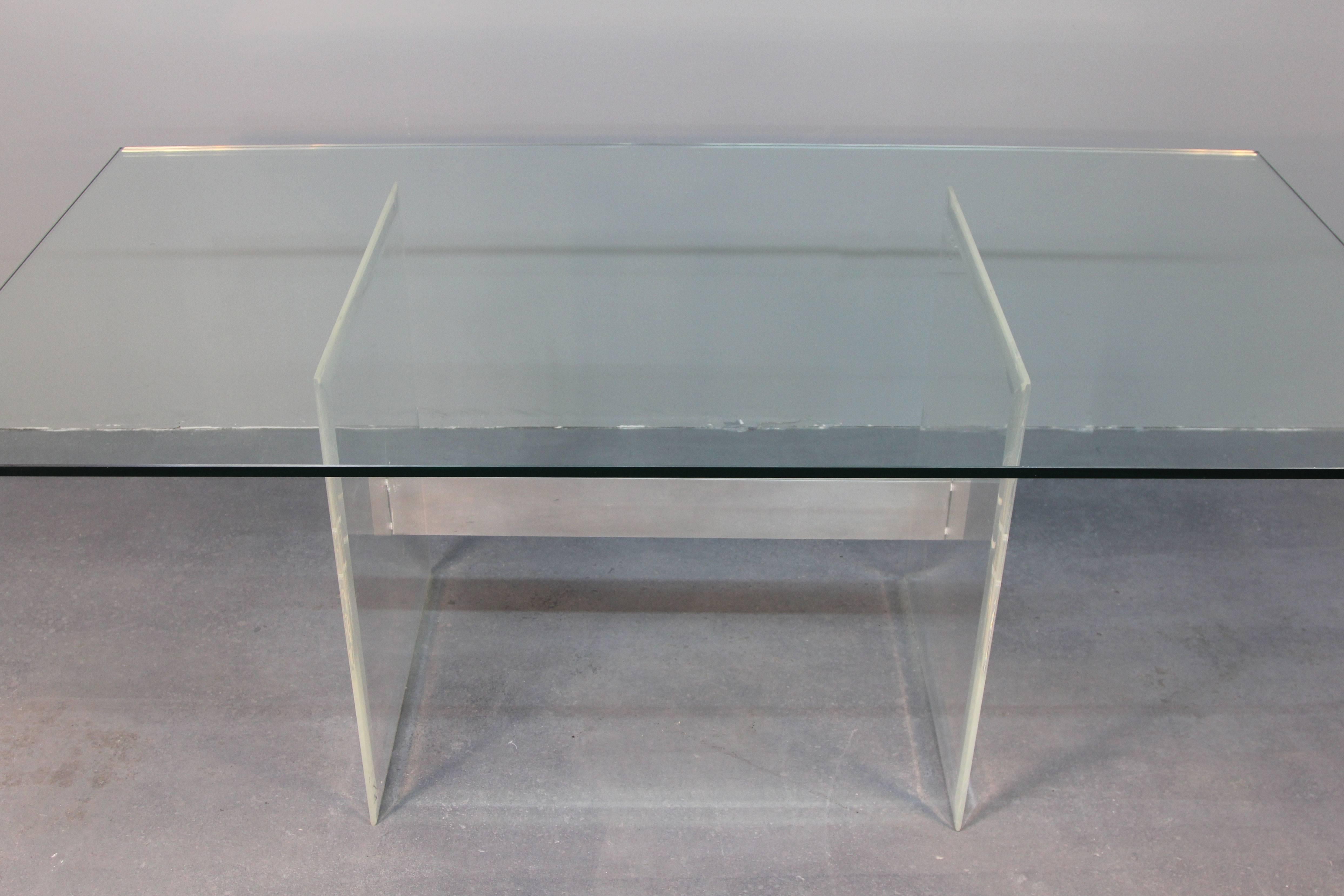 lucite base dining table