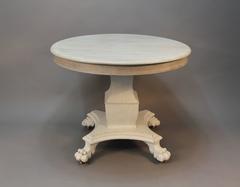 Round French Empire Style Dining Table