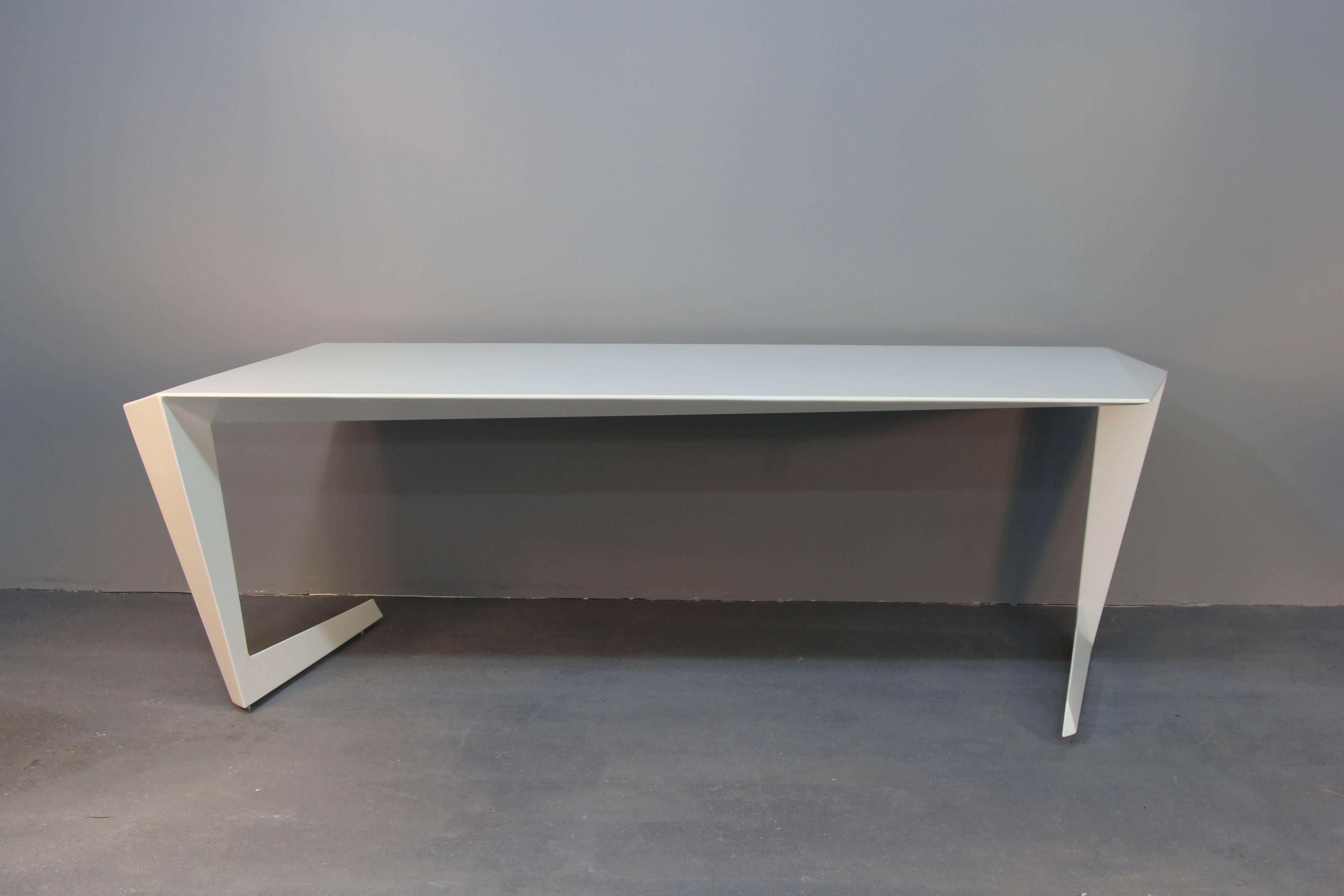 Casamania N7 Cast Aluminum Desk in White 1