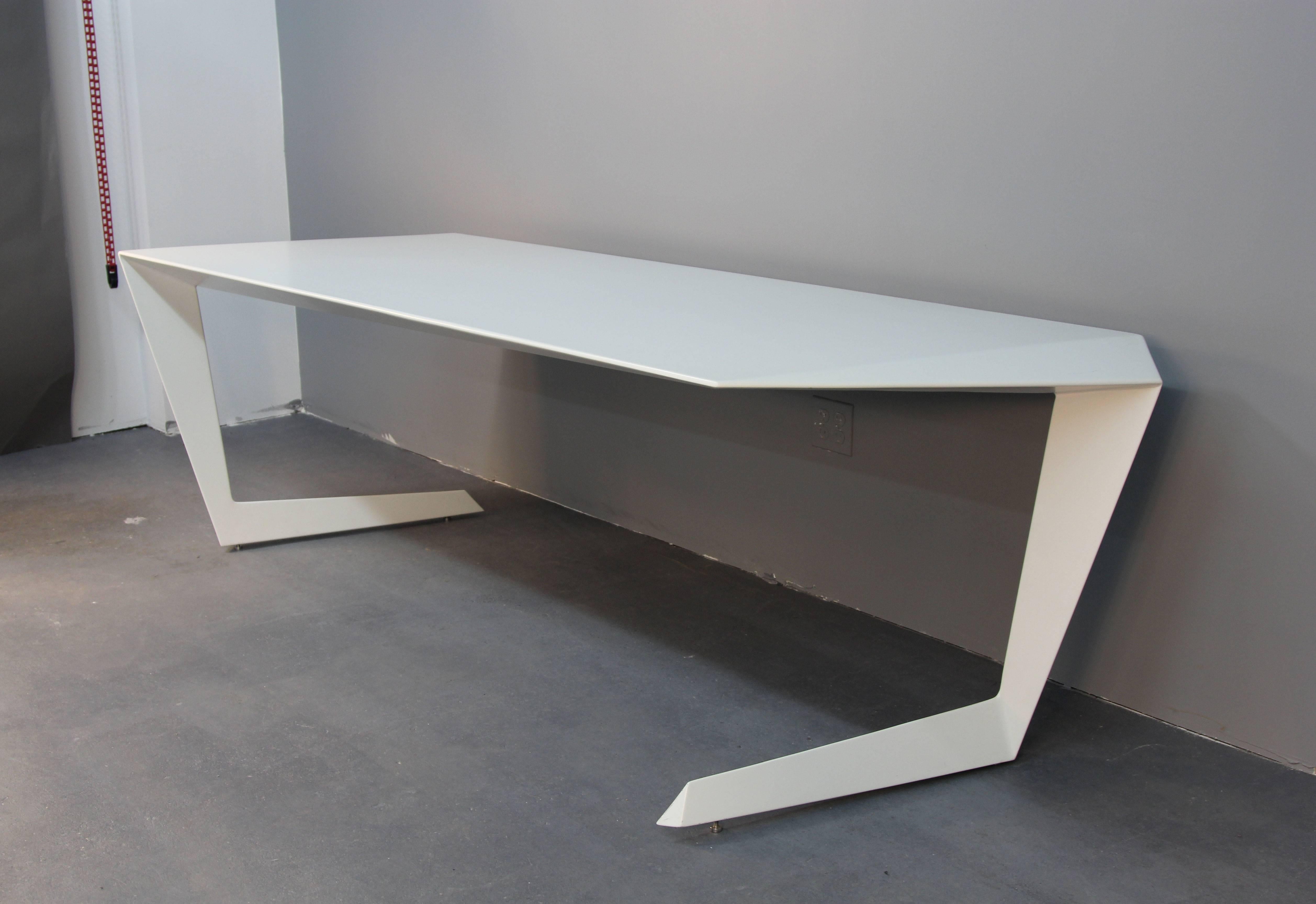 Italian Casamania N7 Cast Aluminum Desk in White