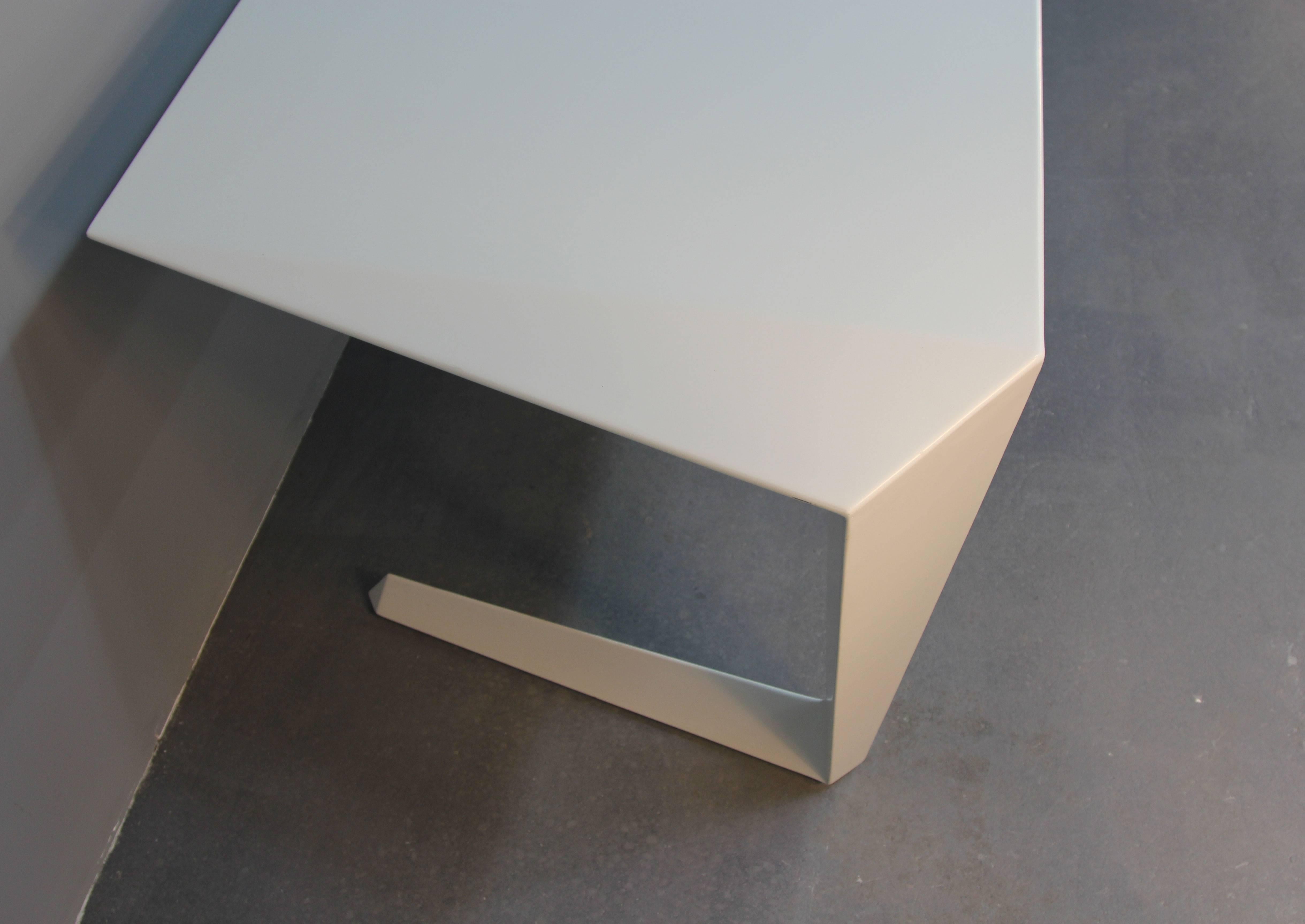 Casamania N7 Cast Aluminum Desk in White 2