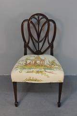 Pair of Original Hepplewhite Shield Back Chairs