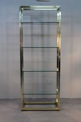 Brass and Glass Etagere
