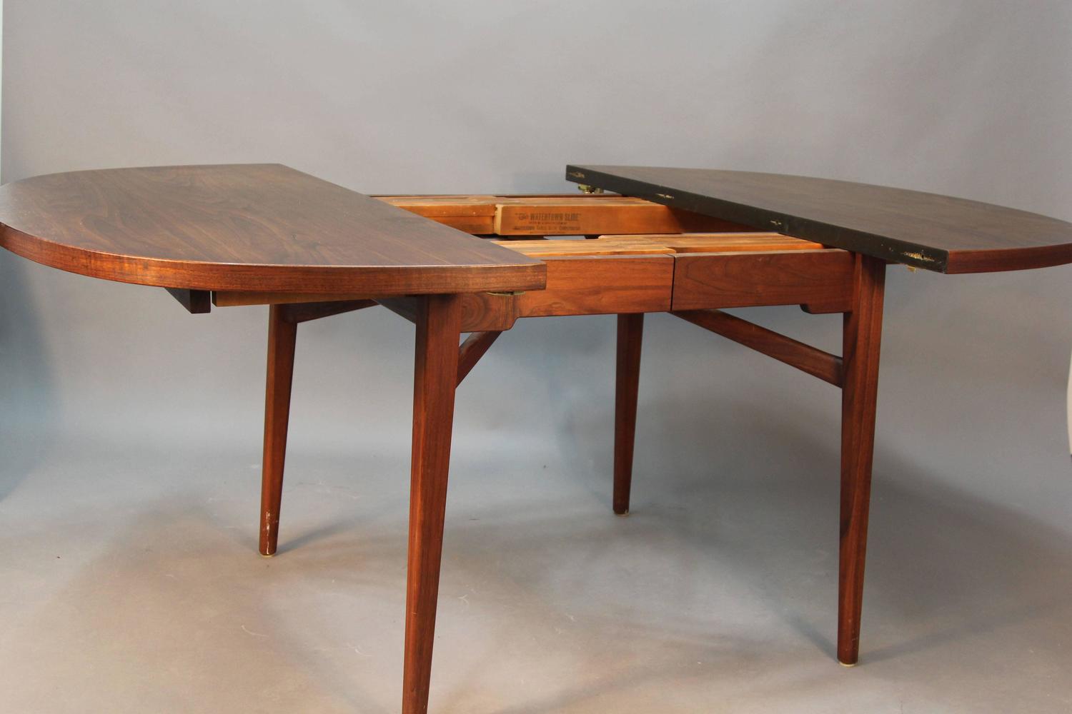 Floating Table Top Design Designs Jens Risom Walnut Floating Top Dining Table At 1stdibs