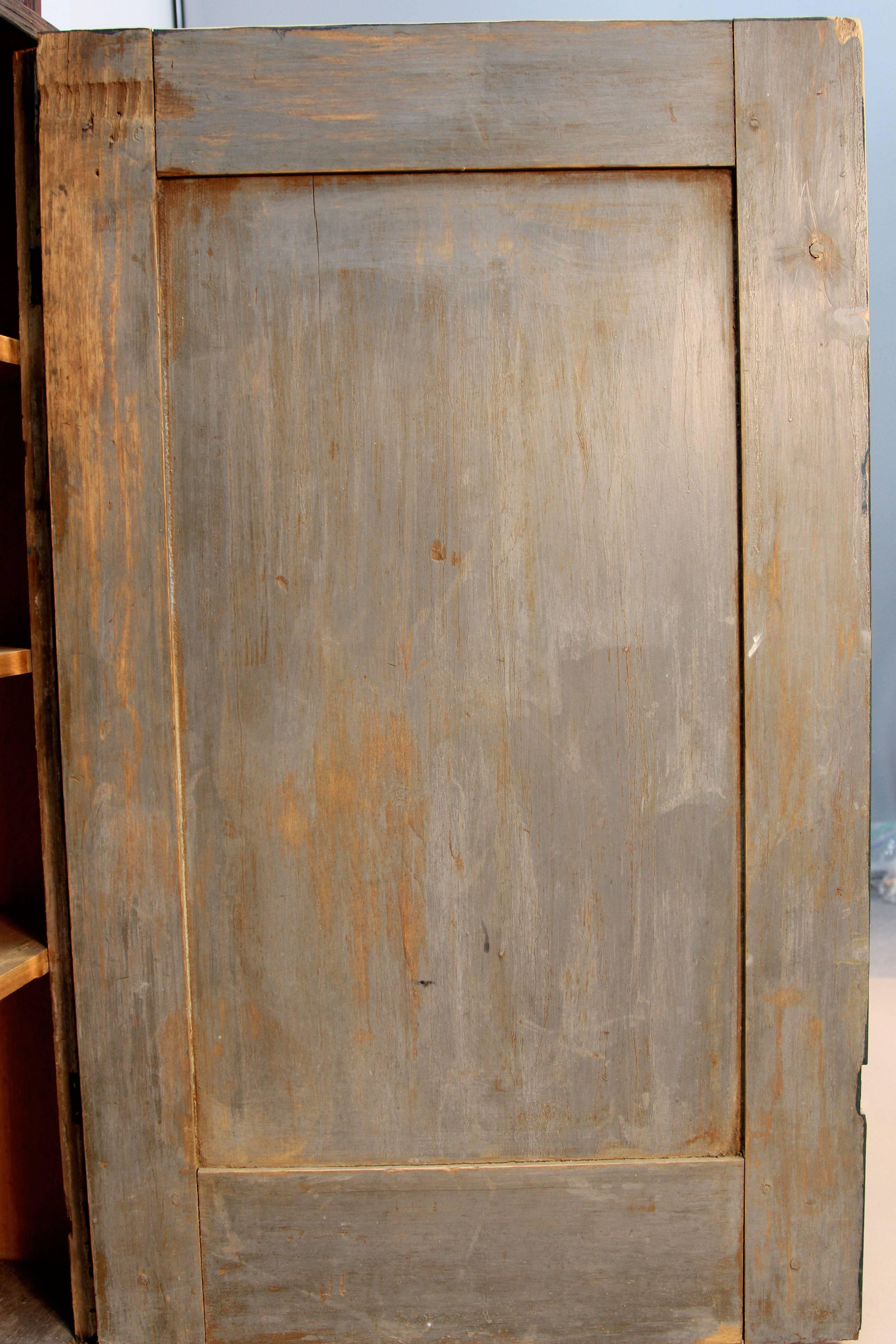 Primitive 18th Century Stepback Cupboard
